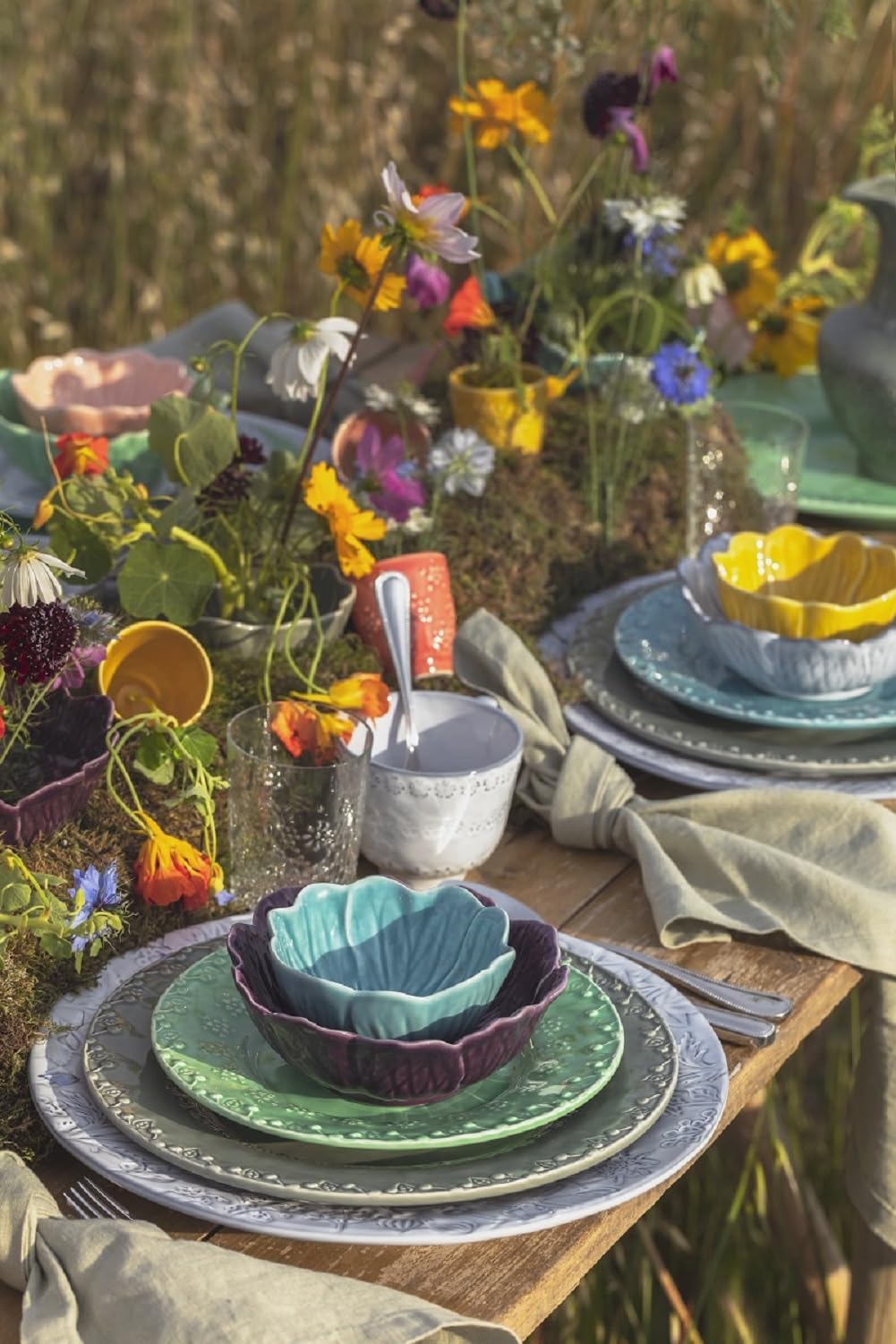 Amazon.co.jp: Bordallo Pinheiro Floraディナープレート アンティーク